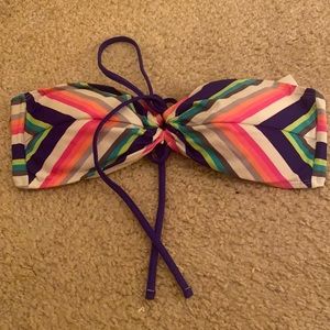 Bathing suit top strapless L and bottom M